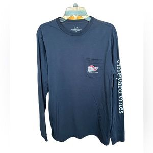 Vineyard Vines Christmas Long Sleeve Shirt - Size Medium
